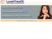 Tablet Screenshot of lunchtimece.com